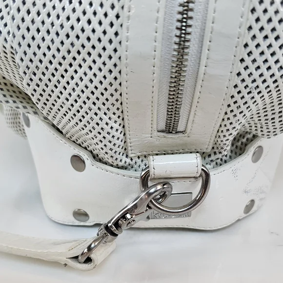 Kooba Vintage White Mesh Leather Hobo Bag - Chic & Unique! - Picture 7 of 16